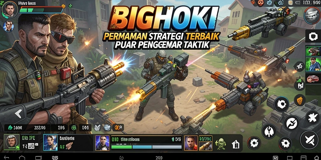 Tampilan gameplay seru dari BIGHOKI yang melibatkan strategi tinggi.