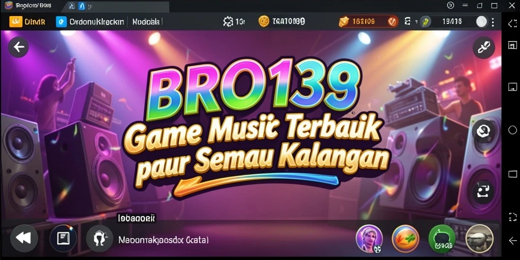 Tangkapan layar utama BRO138 menunjukkan pengalaman bermain musik yang menarik.