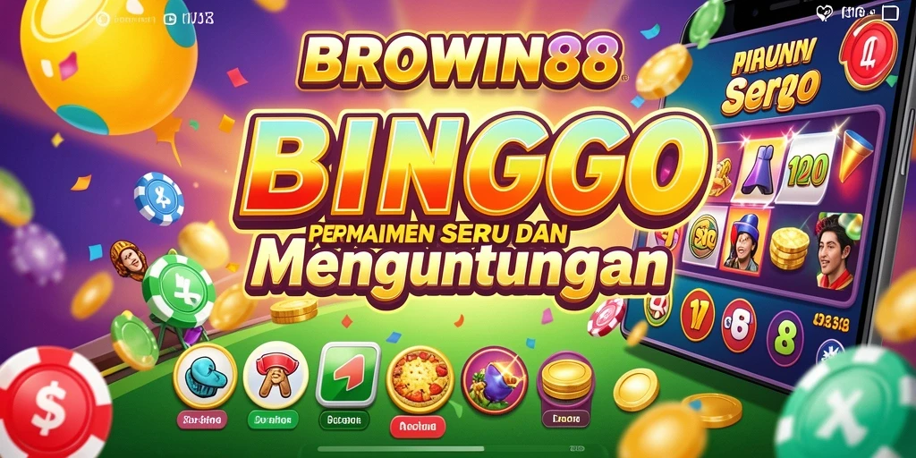 Screenshot BROWIN88 menampilkan momen seru saat bermain Bingo.