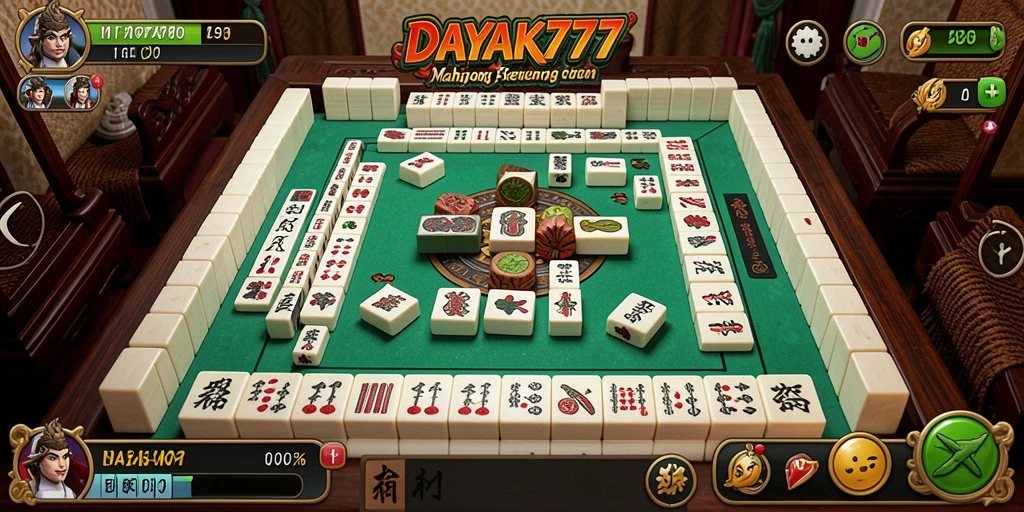 Tampilan menarik dari permainan Mahjong di DAYAK777.
