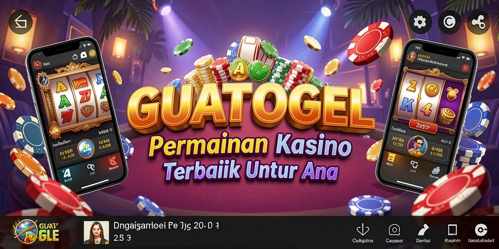 Tampilan menarik gameplay GUATOGEL di kasino real-time.
