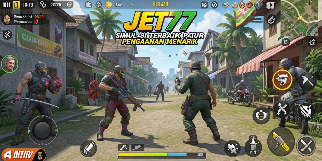 Gameplay seru dalam JET77 dengan elemen simulasi yang mendalam.
