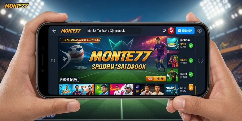 Tampilan gameplay menarik dari aplikasi sportsbook MONTE77.