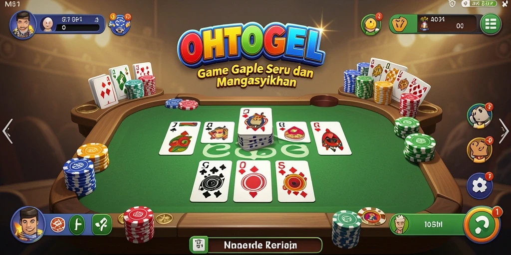 Screenshot OHTOGEL menampilkan keseruan permainan Gaple.
