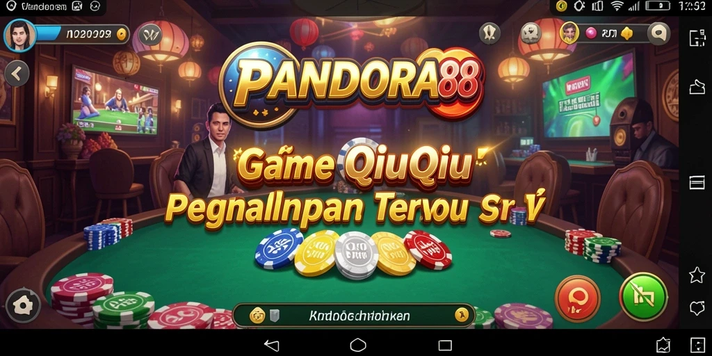 Screenshot menunjukkan keseruan permainan QiuQiu di PANDORA88.