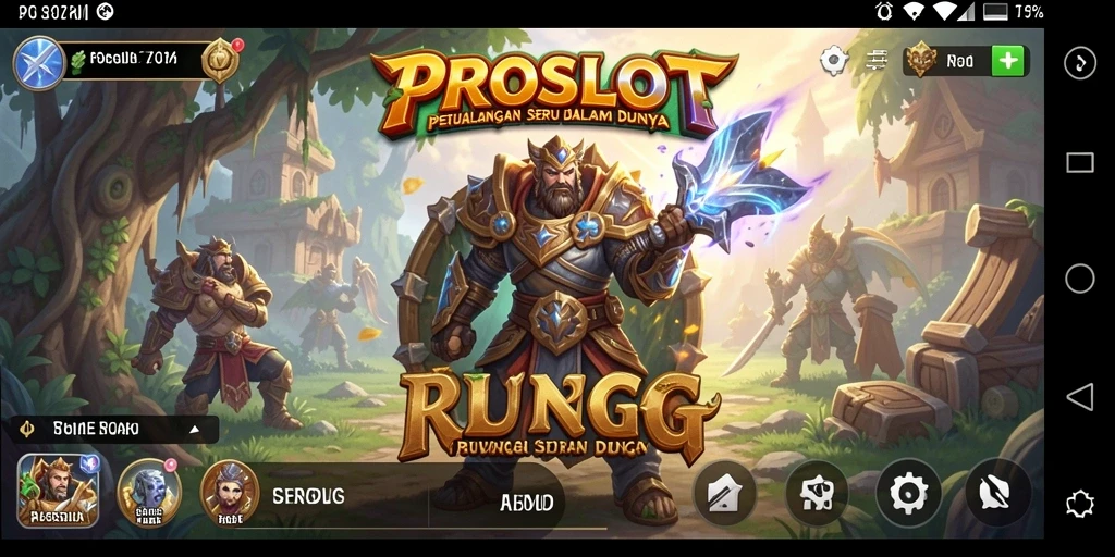 Tangkapan layar gameplay PROSLOT yang menampilkan aksi RPG menegangkan.