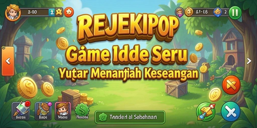 Tampilan gameplay REJEKIPOP yang menyenangkan dan interaktif.