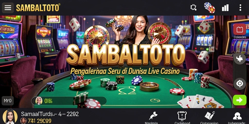 Tampilan gameplay Live Casino SAMBALTOTO yang seru dan interaktif.